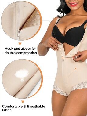SHAPERX Nude Sculpt Faja Tummy Control Compression Shapewear Snatched Contour